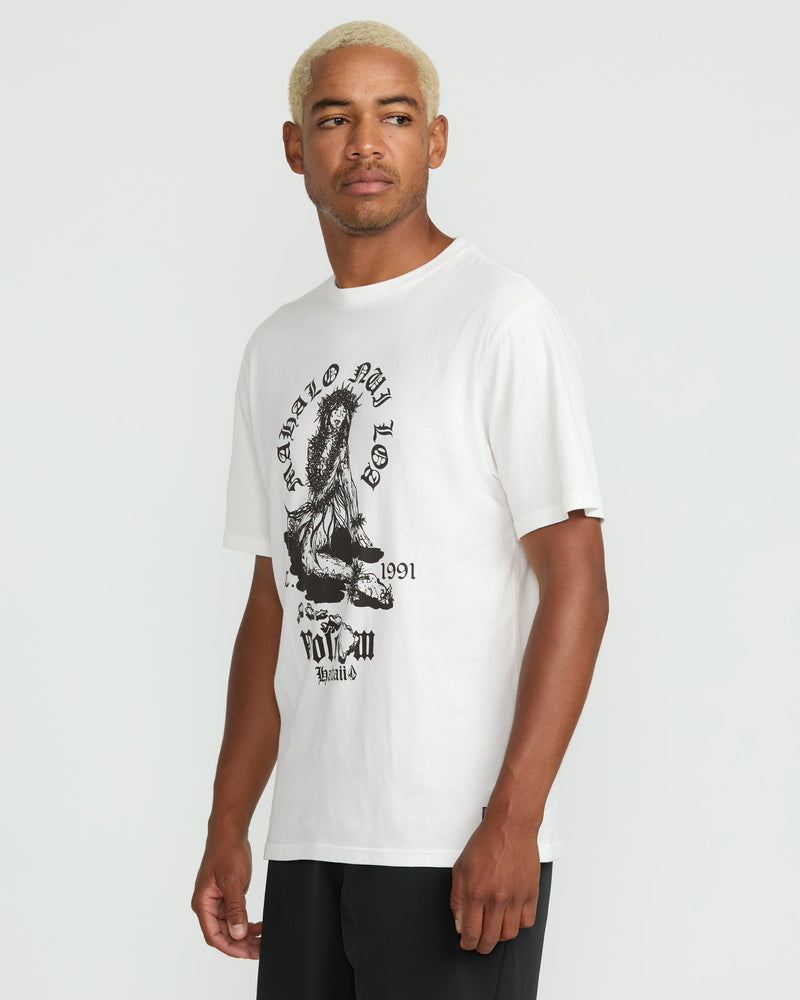 Volcom Men's Nui Loa Short Sleeve Tee Off White