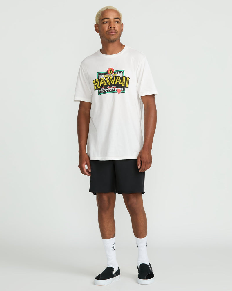 Volcom Men's Highway Short Sleeve Tee Off White