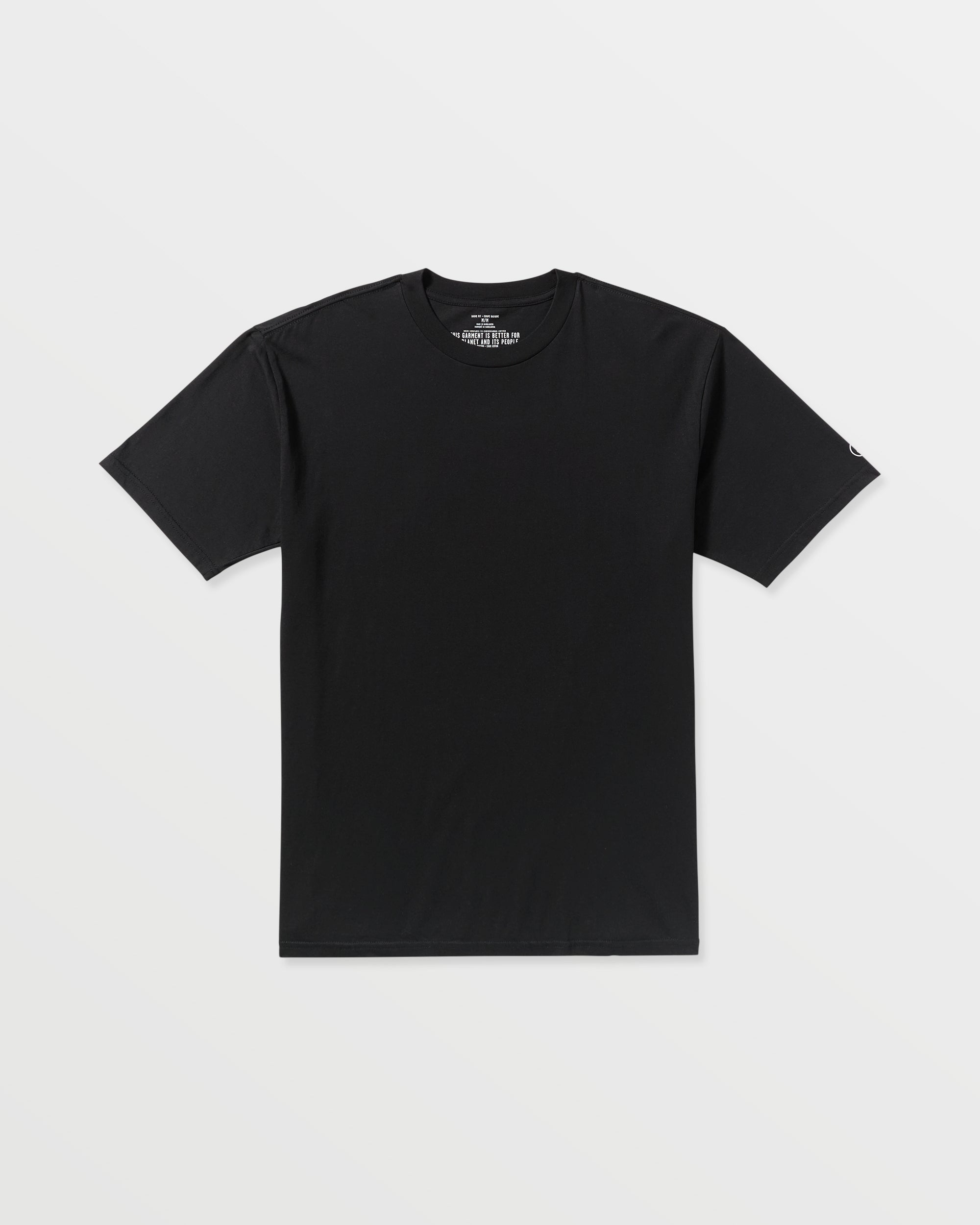 Men's Solid Short Sleeve Tee-Black-Volcom