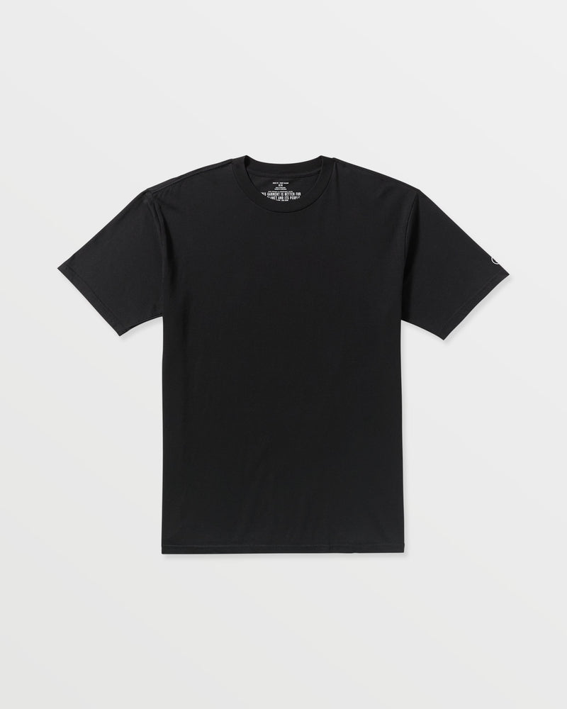 Volcom Men's Solid Short Sleeve Tee Black