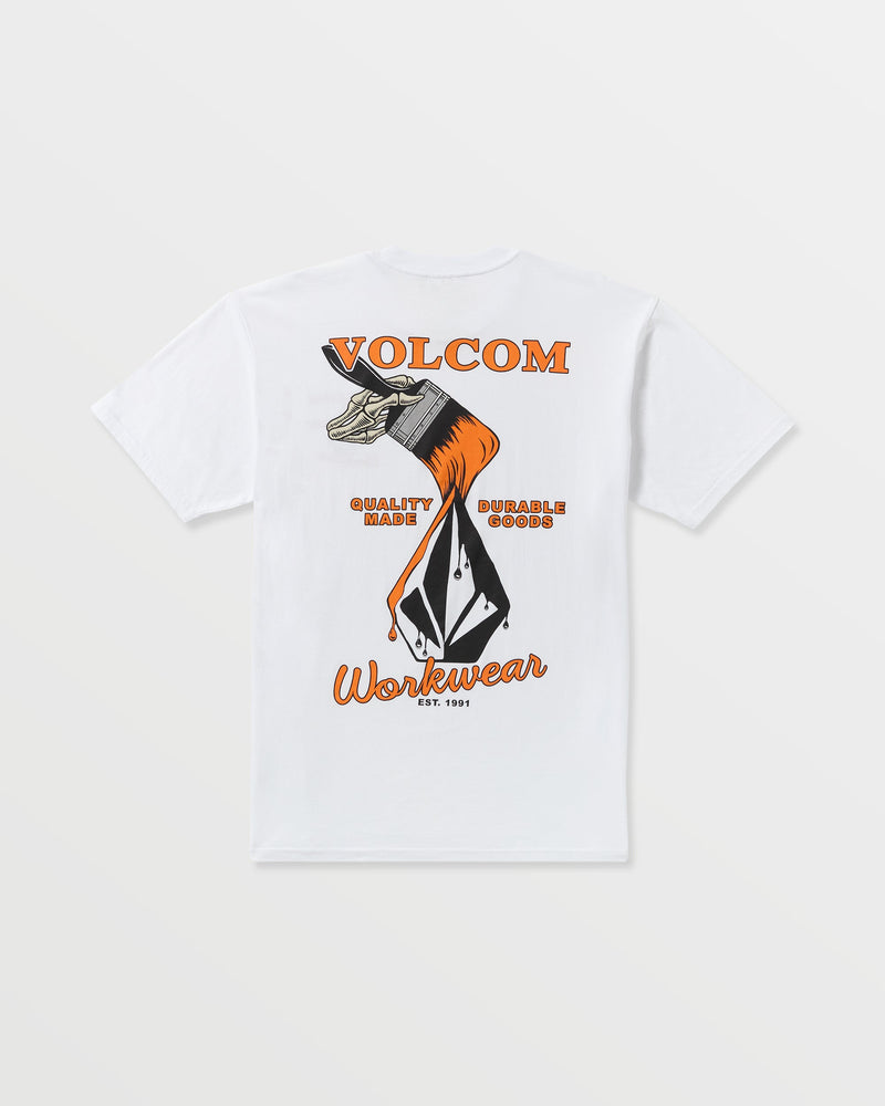 Volcom Men's Enamel Short Sleeve Tee White