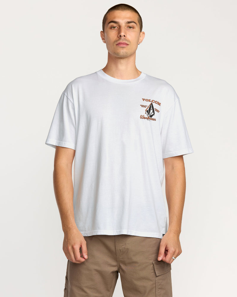 Volcom Men's Enamel Short Sleeve Tee White