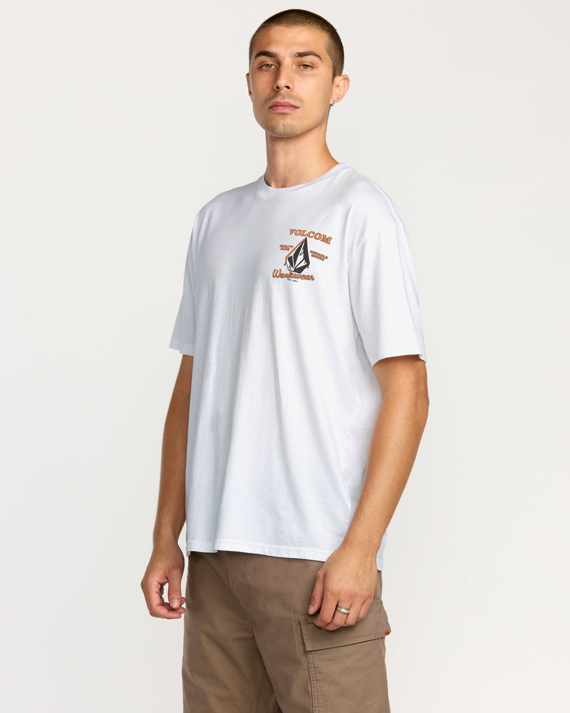 Volcom Men's Enamel Short Sleeve Tee White