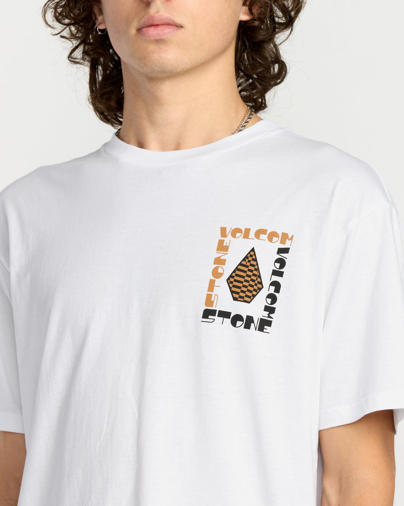 Volcom Men's Cornerstone Short Sleeve Tee White