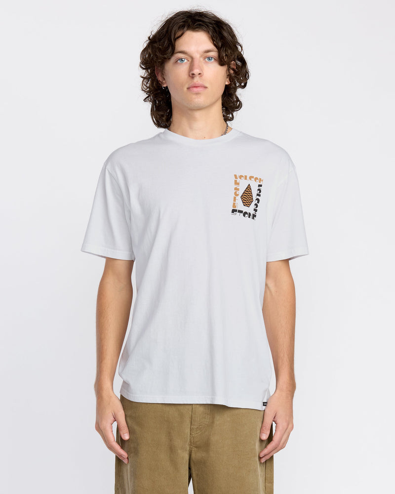 Volcom Men's Cornerstone Short Sleeve Tee White