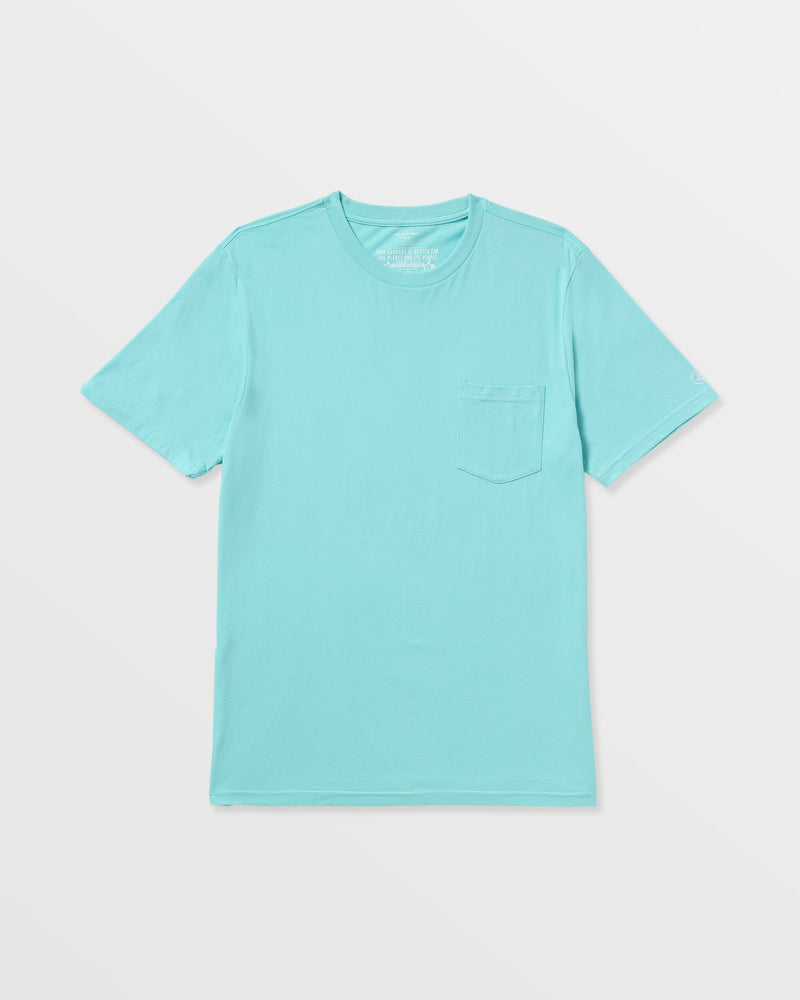 Volcom Men's Solid Short Sleeve Shirt Pocket Tee 