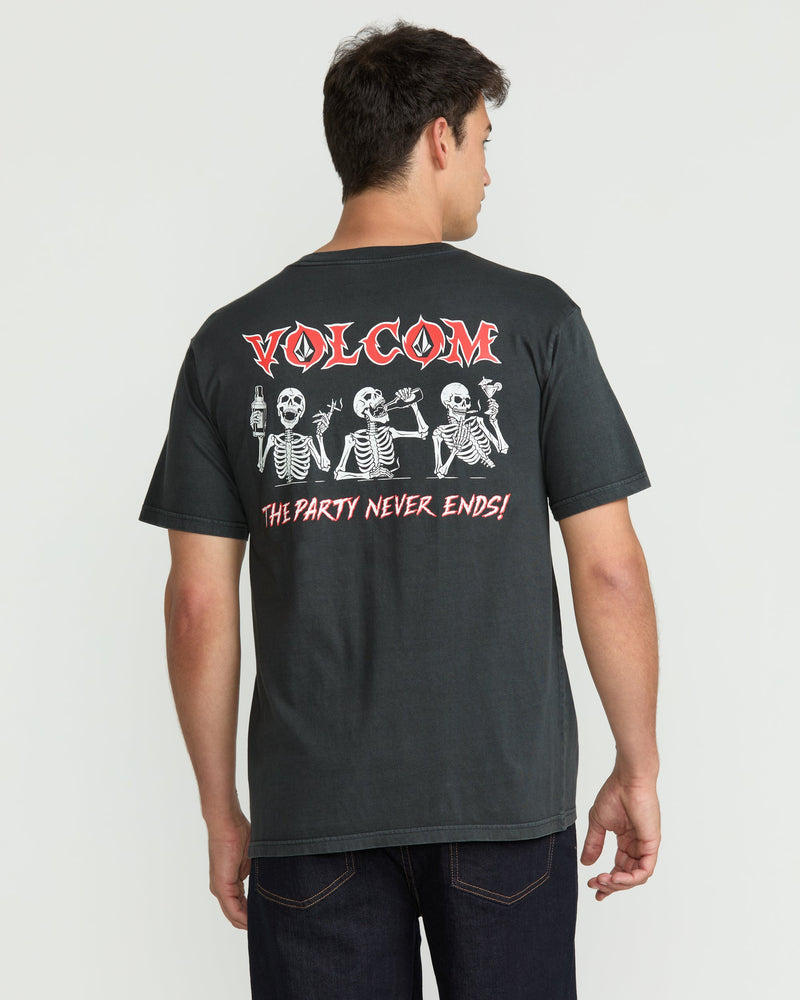 Volcom Men's Never Ends Short Sleeve Tee Stealth