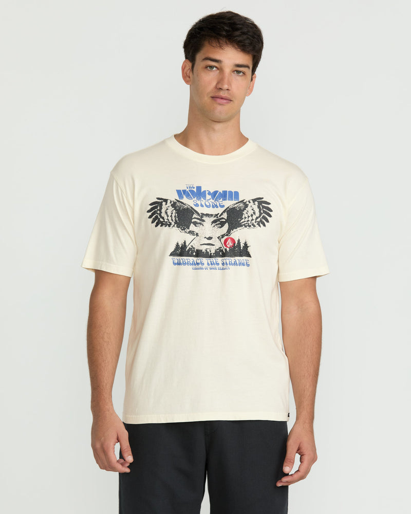 Volcom Men's Real Visions Short Sleeve Tee Off White
