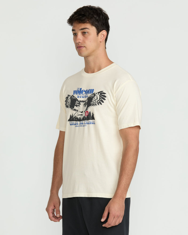 Volcom Men's Real Visions Short Sleeve Tee Off White