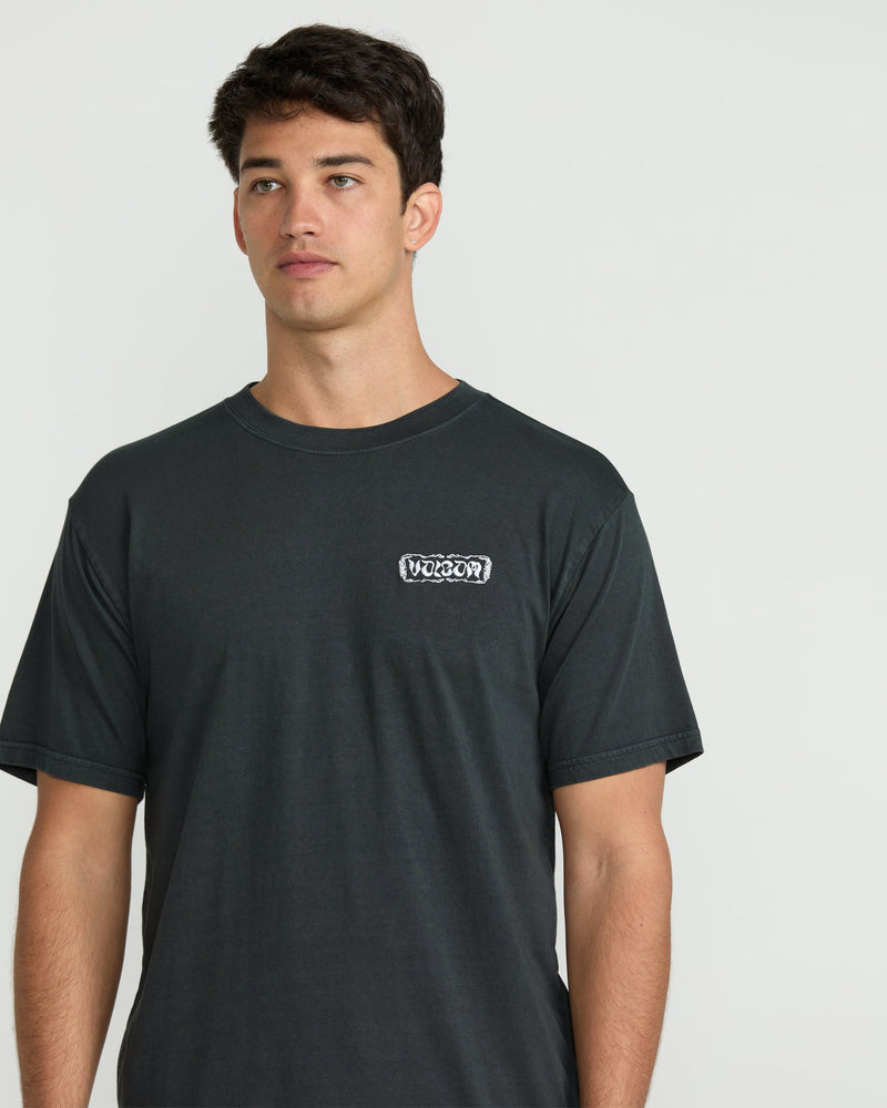 Volcom Men's Groovin Short Sleeve Tee Stealth
