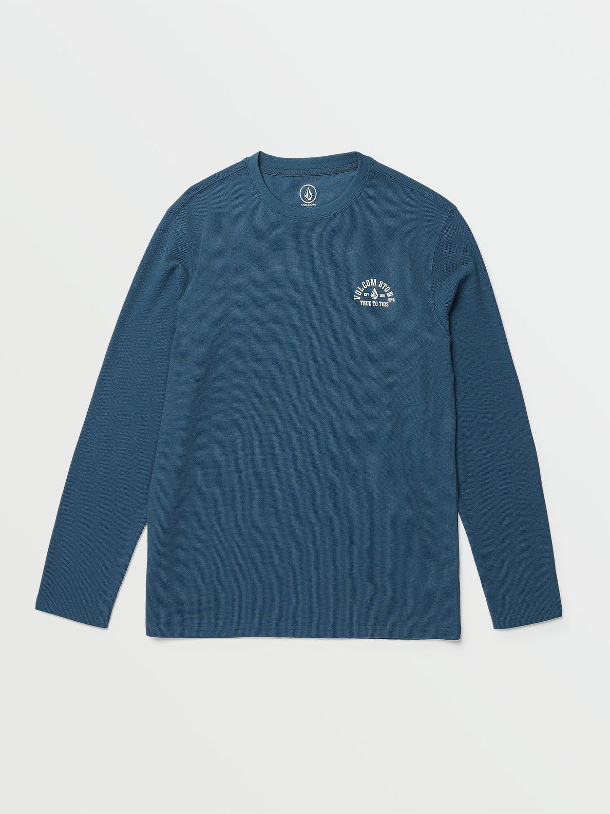 Nunez Graphic Thermal Shirt - Smokey Blue