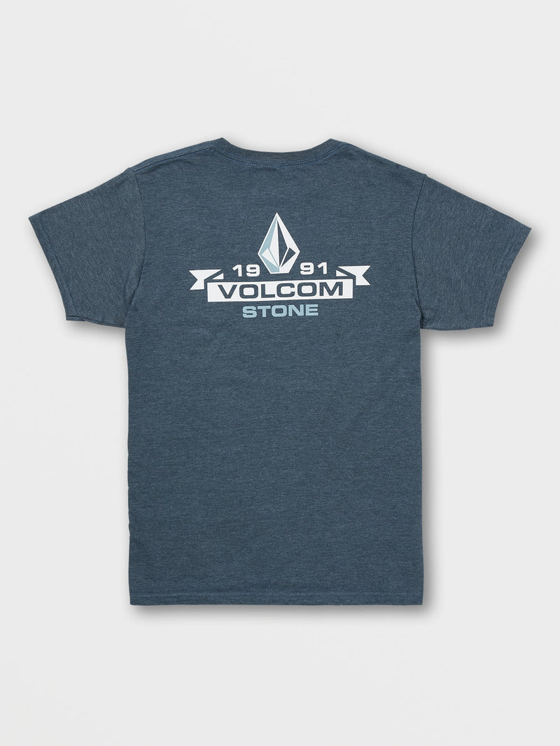 Volcom Men's Blaquedout Short Sleeve Tee Navy Heather