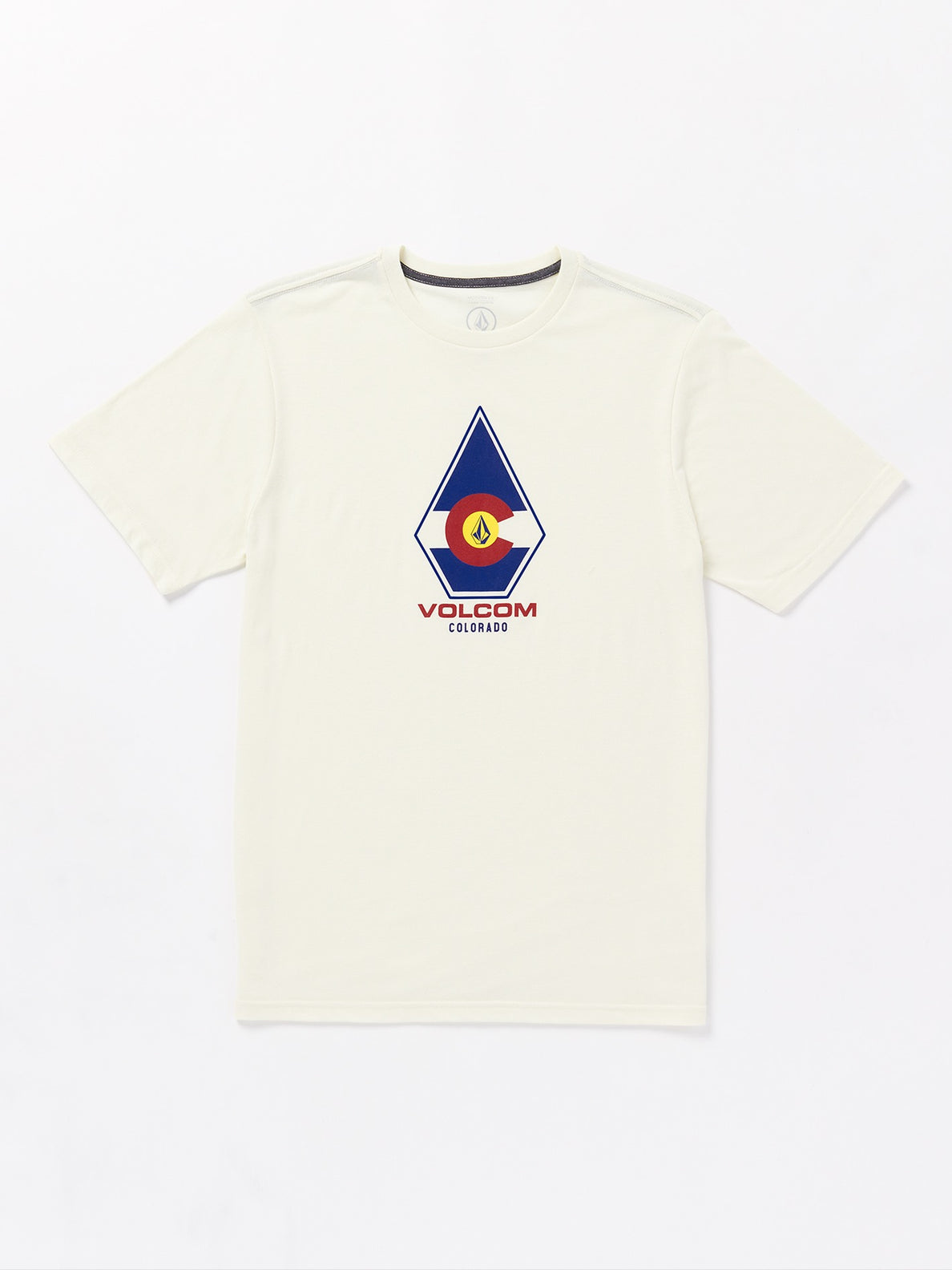 Coloradical Flag Short Sleeve Tee - Off White Heather