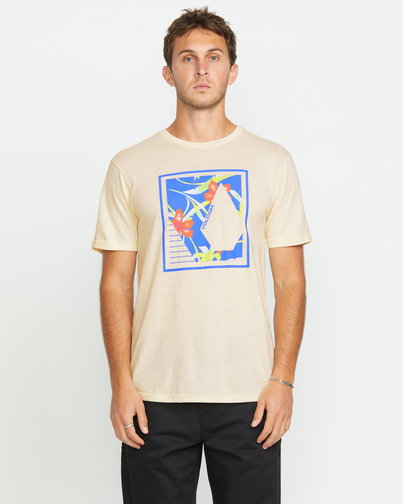 Volcom Men's Sprayz Short Sleeve Tee Off White Heather