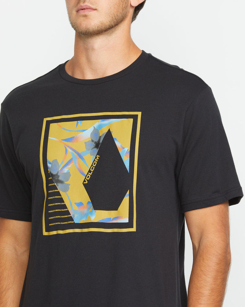 Volcom Men's Sprayz Short Sleeve Tee Washed Black Heather