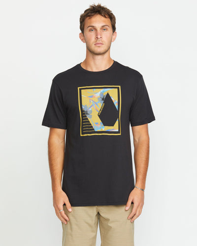 Volcom Men's Sprayz Short Sleeve Tee Washed Black Heather