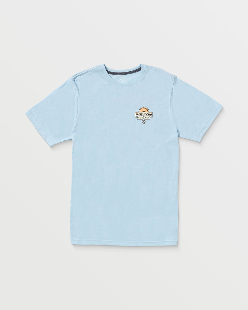 Volcom Men's Sure Thing Short Sleeve Tee Carolina Blue Heather