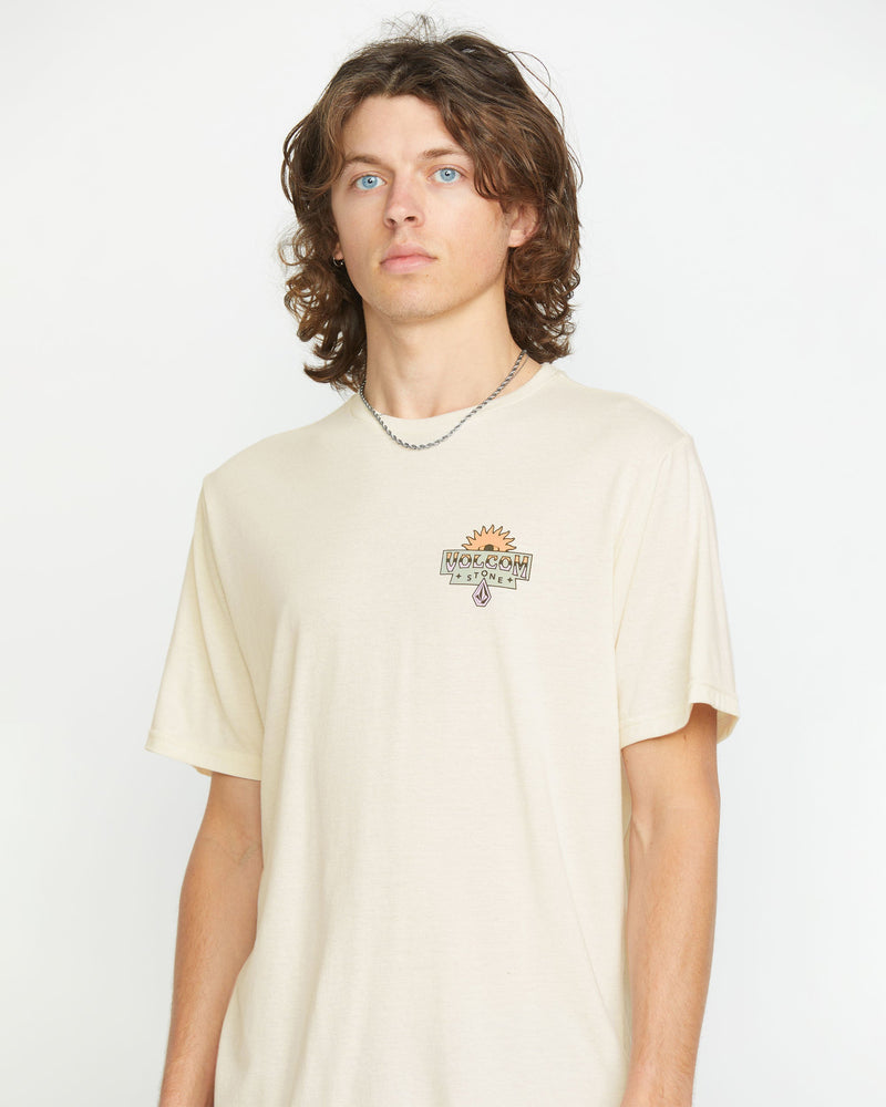 Volcom Men's Sure Thing Short Sleeve Tee Off White Heather