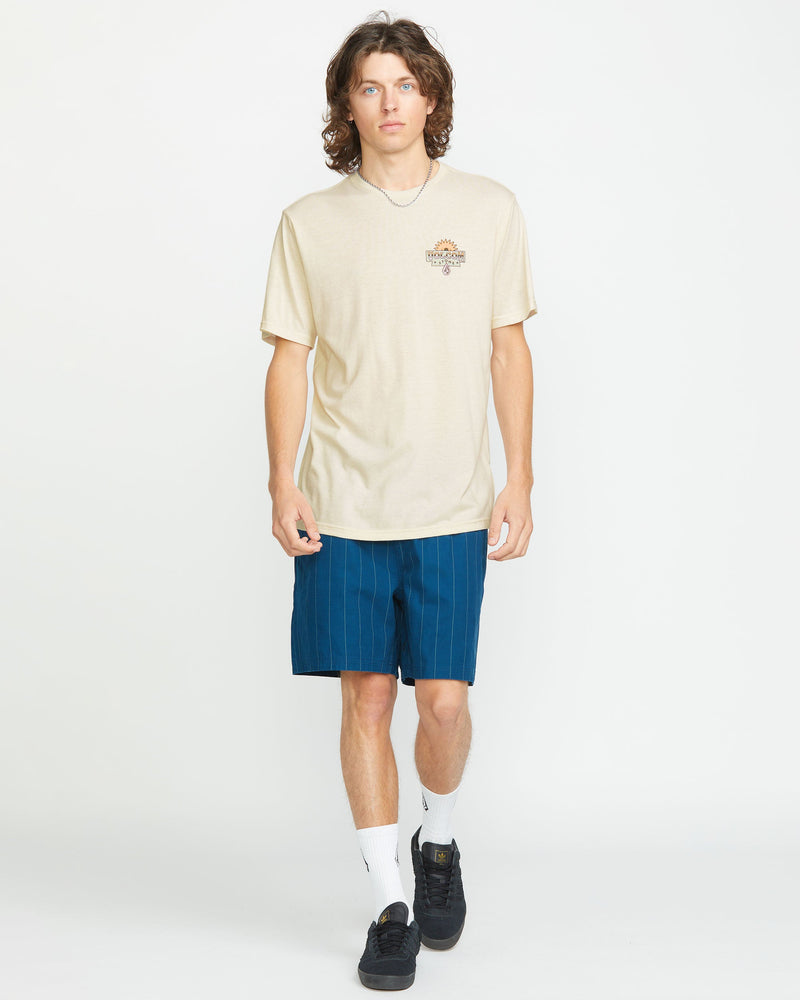 Volcom Men's Sure Thing Short Sleeve Tee Off White Heather
