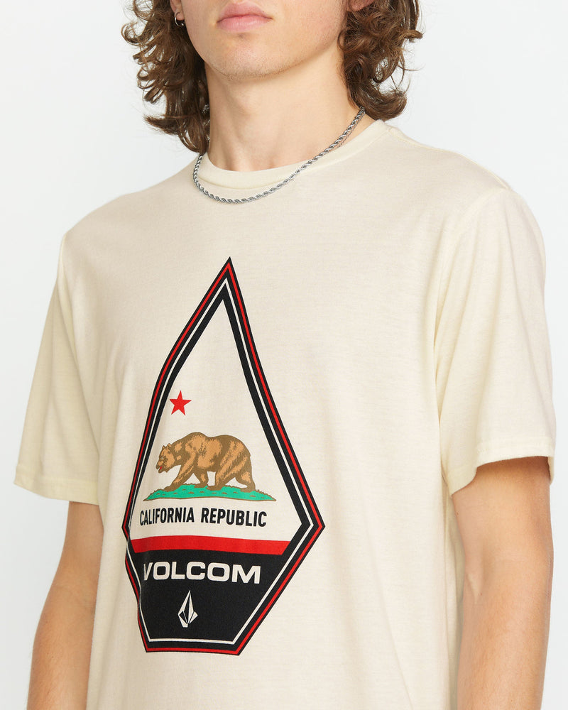 Volcom Men's Californeye Tee Off White Heather