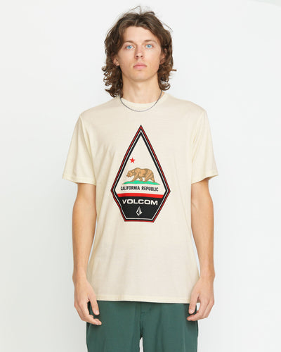 Volcom Men's Californeye Tee Off White Heather