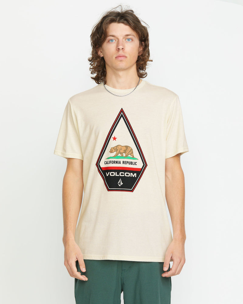 Volcom Men's Californeye Tee Off White Heather