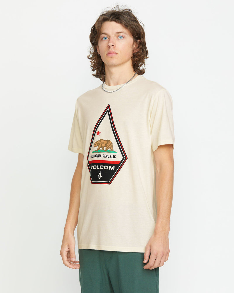 Volcom Men's Californeye Tee Off White Heather