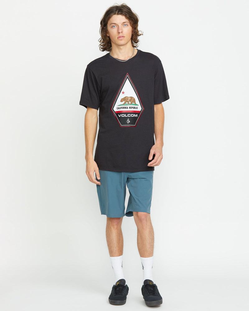 Volcom Men's Californeye Tee Washed Black Heather