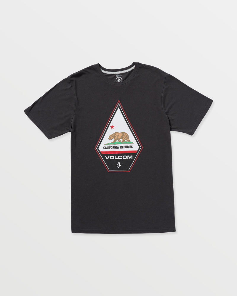 Volcom Men's Californeye Tee Washed Black Heather