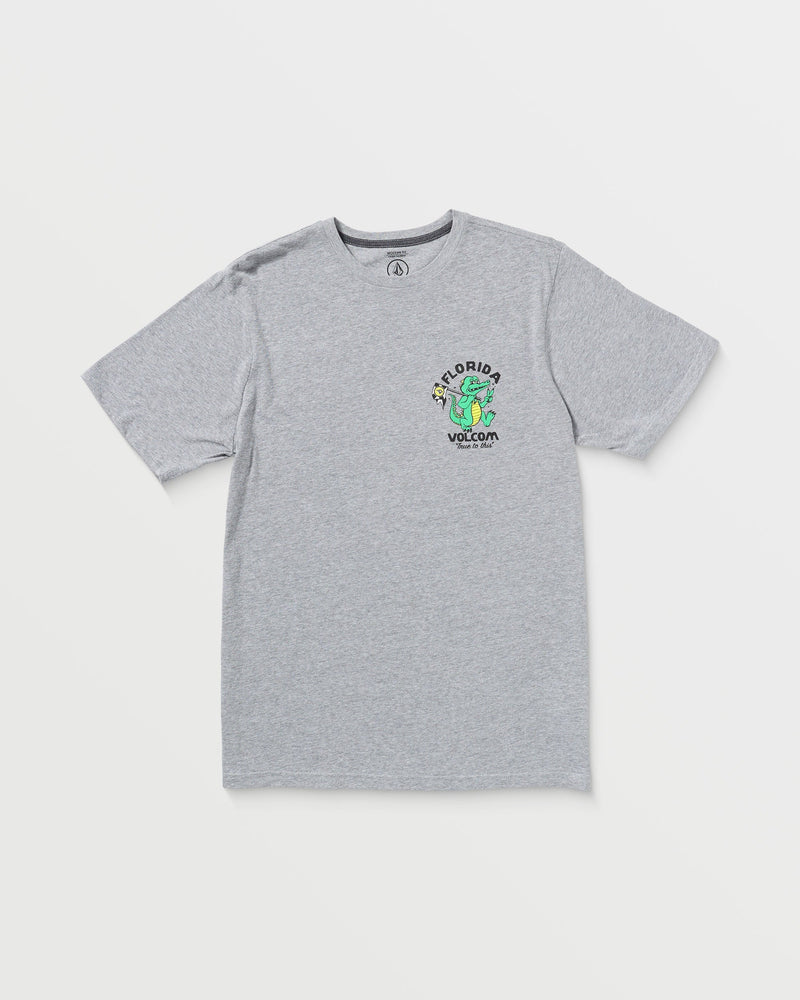 Volcom Men's Gatornation Short Sleeve Tee Heather Grey