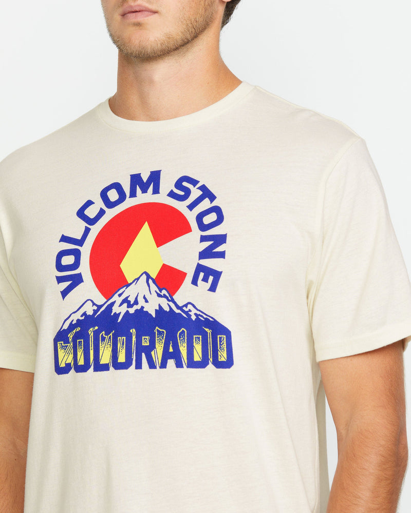 Volcom Men's Rockyrado Short Sleeve Tee Off White Heather