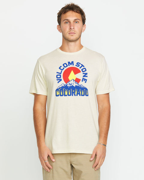 Volcom Men's Rockyrado Short Sleeve Tee Off White Heather