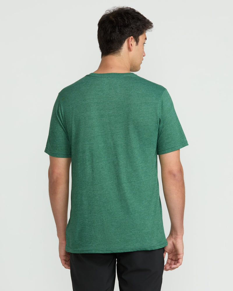 Volcom Men's Lined Up Short Sleeve Tee Forest Heather