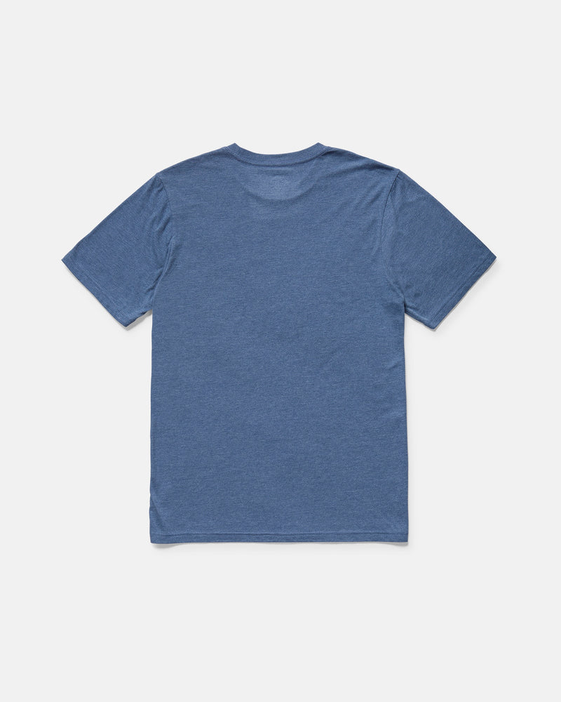 A Volcom Men's Men short sleeve tee with a crew neck is laid flat, back side up, on a white background.