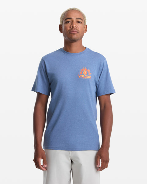 Men's Solstice Short Sleeve Tee-Blueberry-Volcom