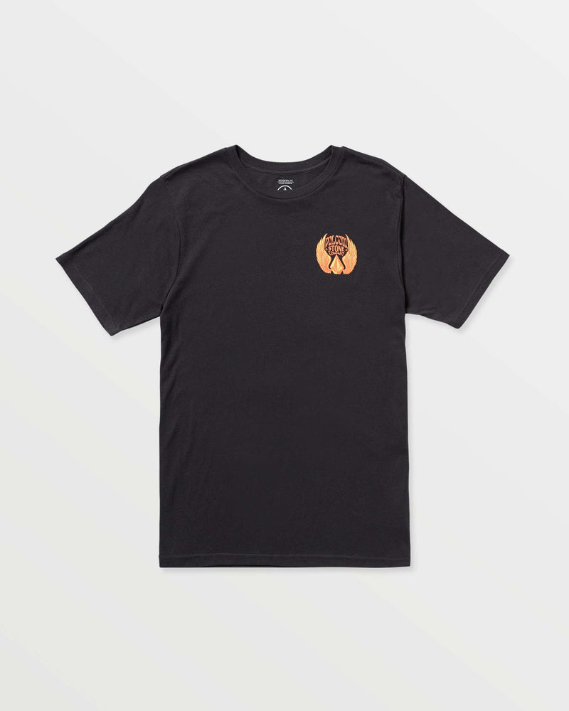 Volcom Men's Dactyl Short Sleeve Tee Washed Black Heather