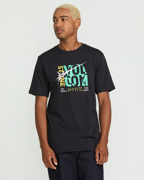 Volcom Men's Outta Nowhere Short Sleeve Tee Washed Black Heather