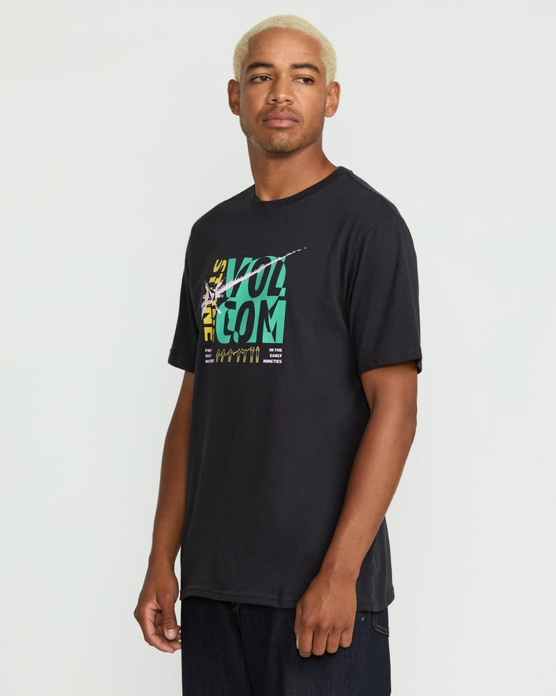 Volcom Men's Outta Nowhere Short Sleeve Tee Washed Black Heather