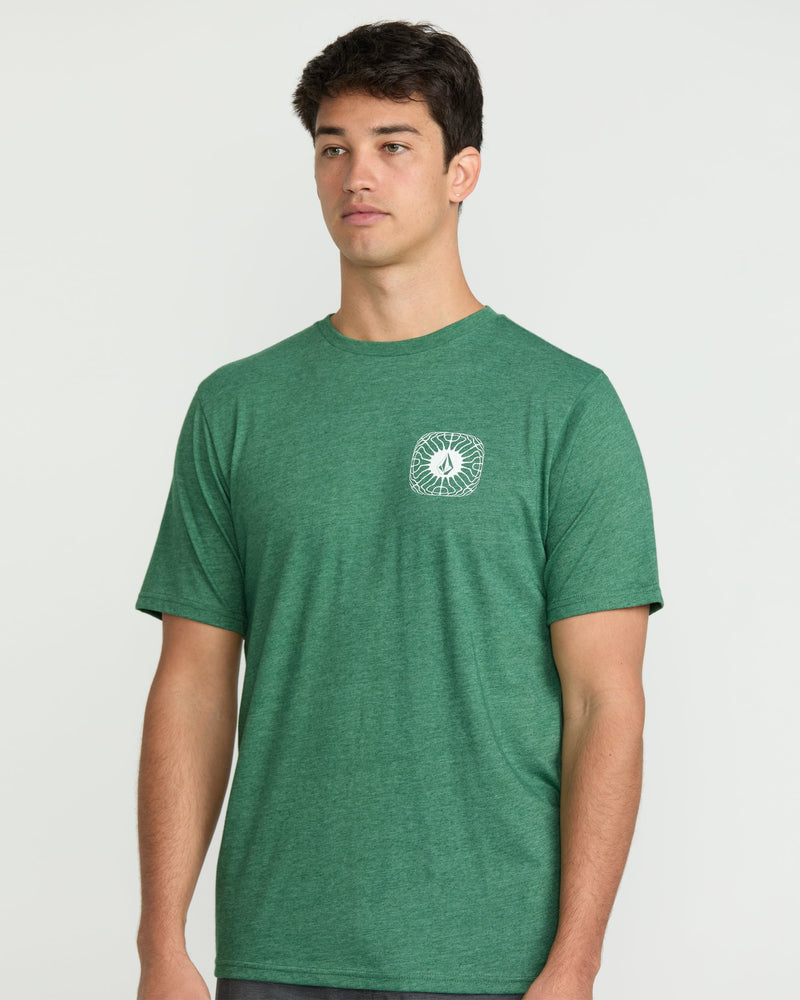 Volcom Men's Frequency Short Sleeve Tee Forest Heather