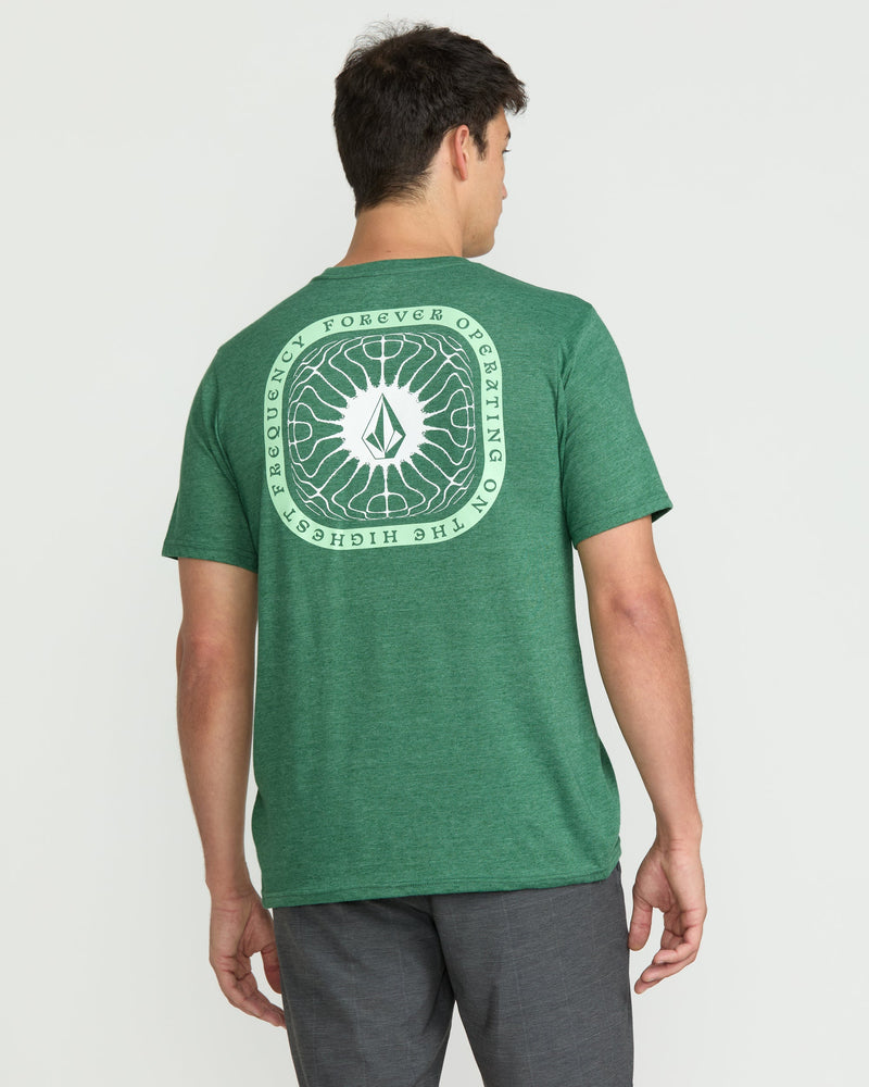 Volcom Men's Frequency Short Sleeve Tee Forest Heather