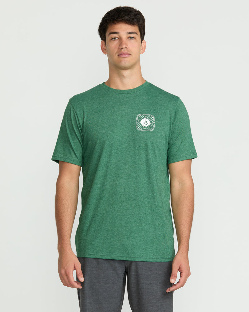 Volcom Men's Frequency Short Sleeve Tee Forest Heather