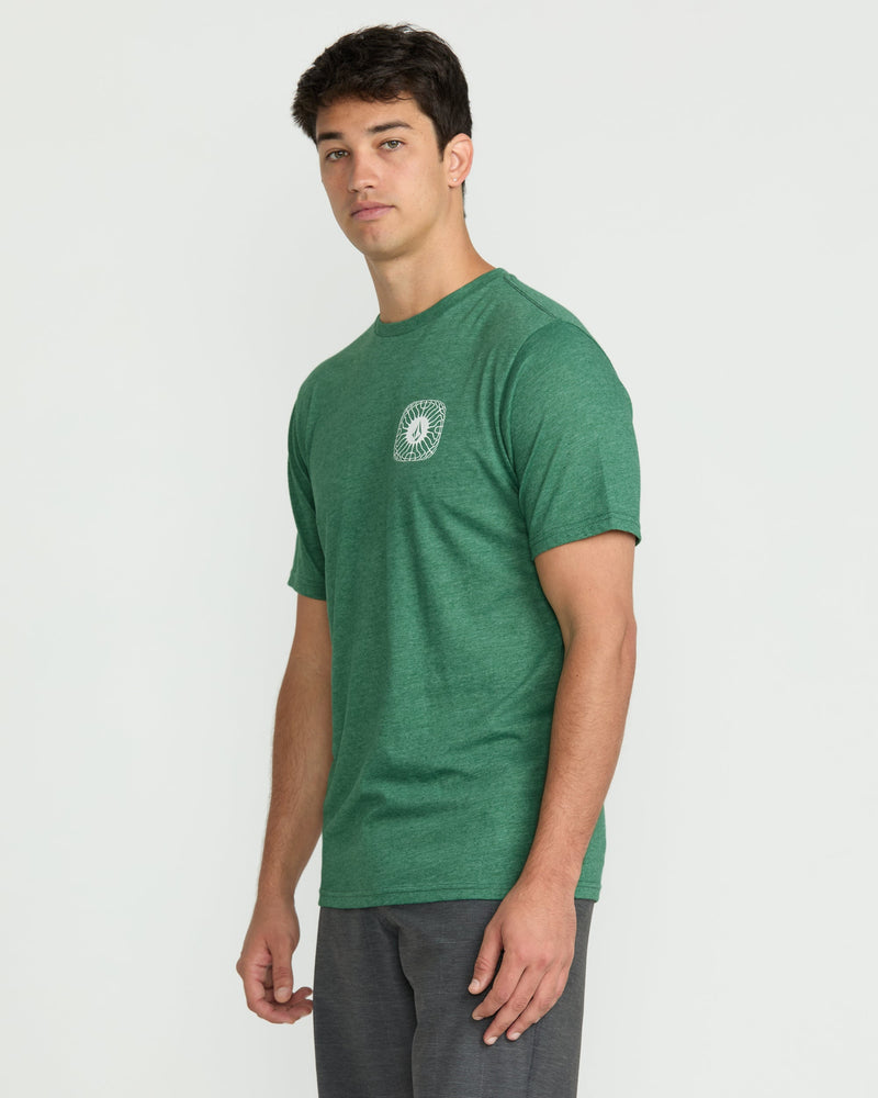 Volcom Men's Frequency Short Sleeve Tee Forest Heather