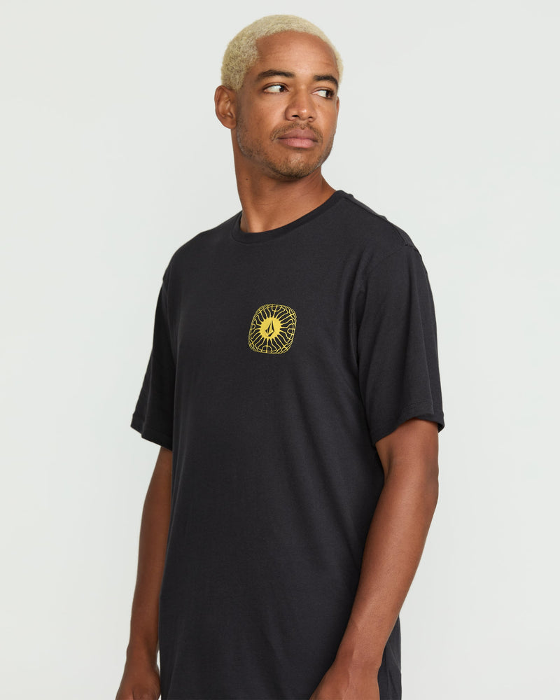 Volcom Men's Frequency Short Sleeve Tee Washed Black Heather