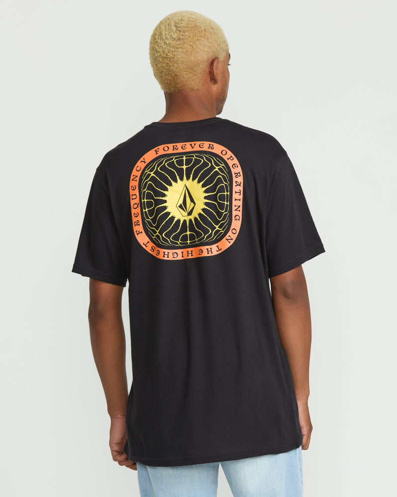 Volcom Men's Frequency Short Sleeve Tee Washed Black Heather
