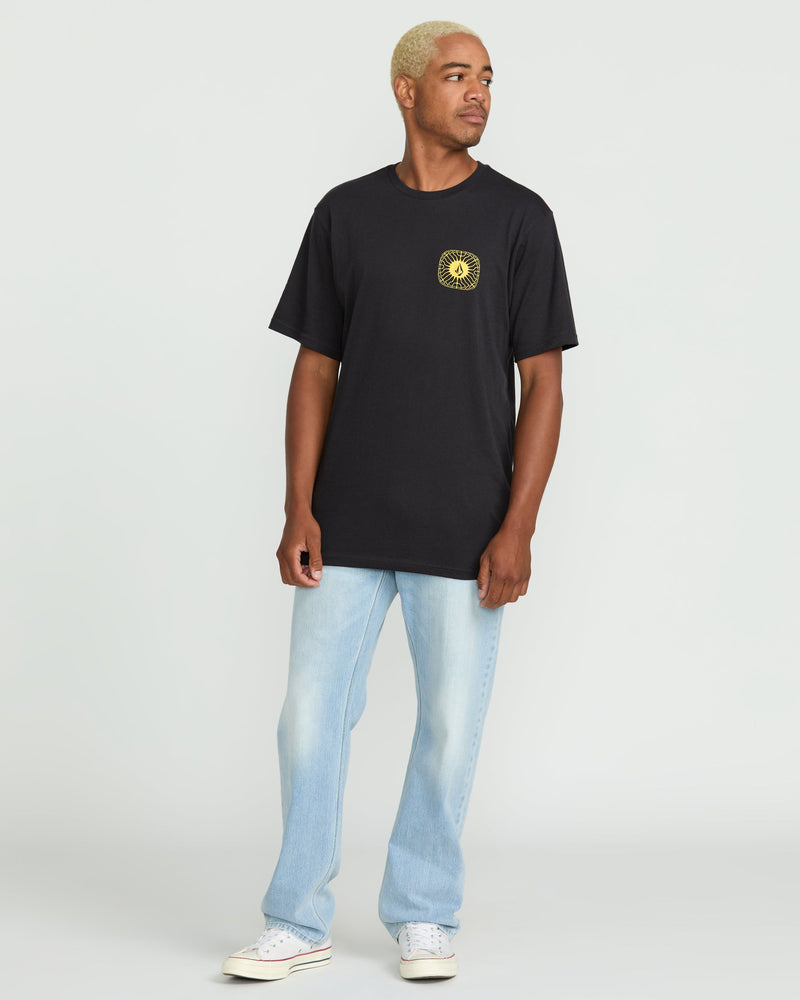 Volcom Men's Frequency Short Sleeve Tee Washed Black Heather