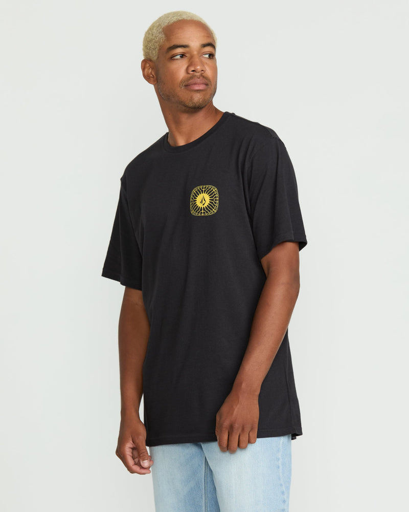 Volcom Men's Frequency Short Sleeve Tee Washed Black Heather