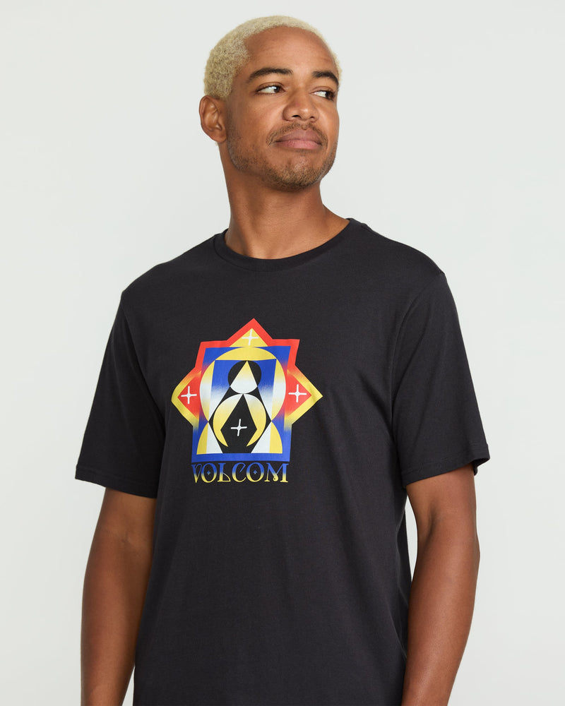 Volcom Men's Polarity Short Sleeve Tee Washed Black Heather