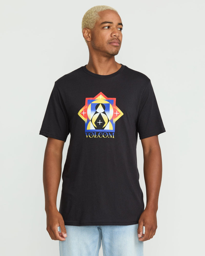 Volcom Men's Polarity Short Sleeve Tee Washed Black Heather