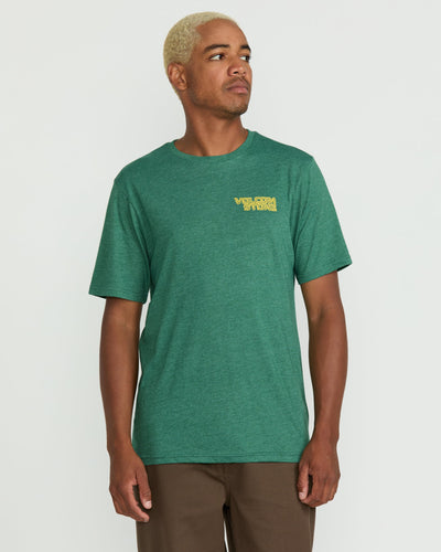 Volcom Men's Migrane Short Sleeve Tee Forest Heather