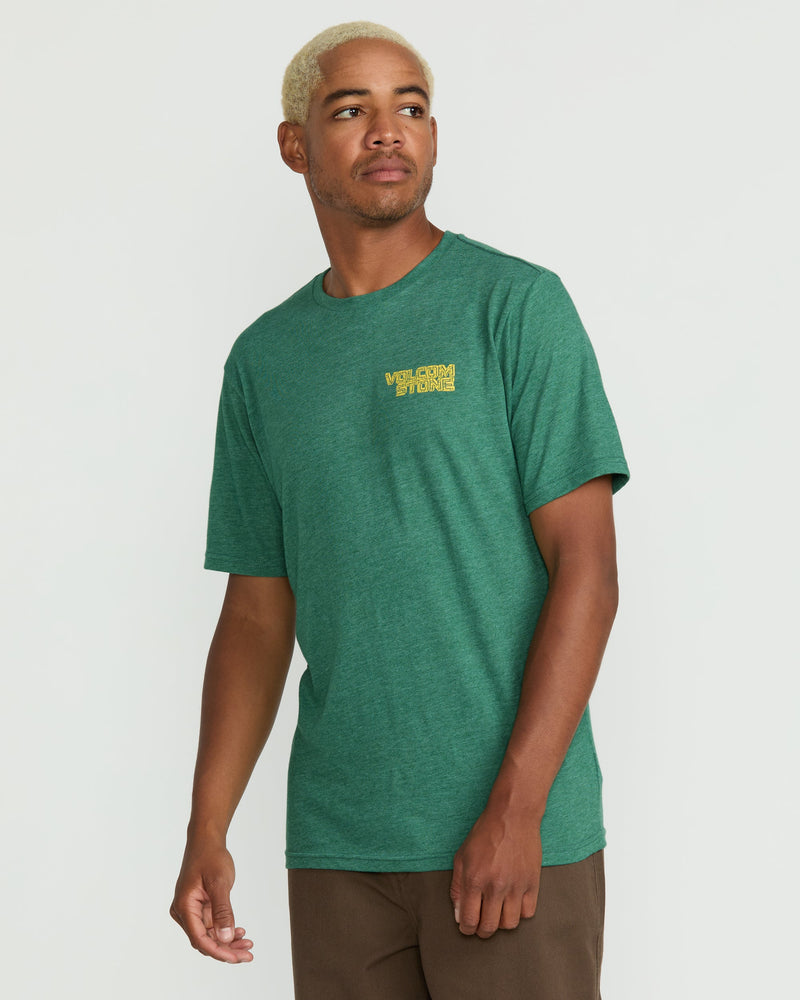 Volcom Men's Migrane Short Sleeve Tee Forest Heather